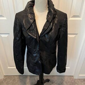 Figure Hugging Blazer Balloon Collar 10 LN